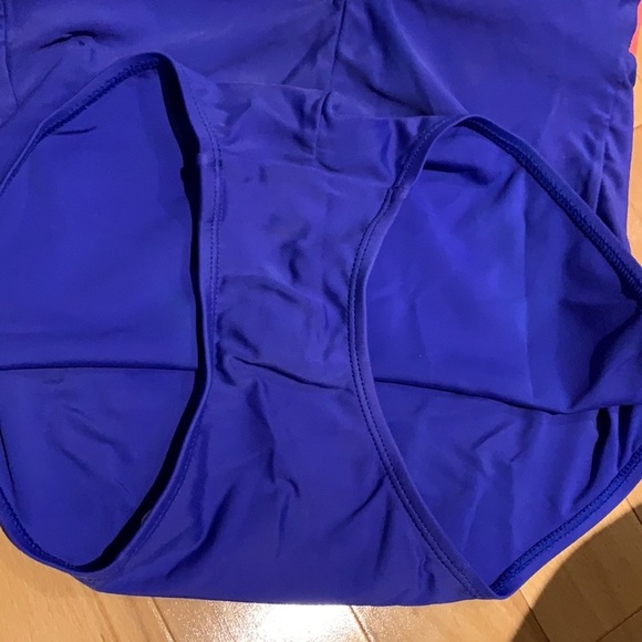 Women’s One-Piece Bathing suit Aqua/Peach/Blue - size L - Picture 6 of 16